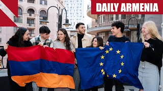 Most Armenians want to be part of EU survey finds [upl. by Naerol]