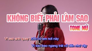 Không Biết Phải Làm Sao Karaoke Nữ  Dương Lan Nhi x ViAM  Hy vọng sau này yêu một người khác [upl. by Edialeda697]