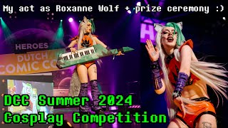 My performance as Roxanne Wolf  HDCC Summer 2024 Cosplay Competition [upl. by Yrellam]