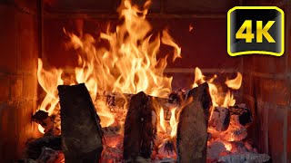 4K Fireplace Screensaver for TV 🔥 Cozy Fireplace amp Crackling Fire Sounds 3 Hours with Burning Logs [upl. by Dlorag]