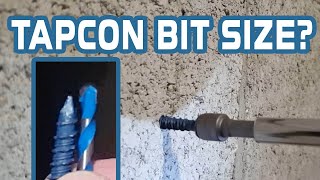 Tapcon Screws Into Concrete  Which Size Bit To Use Tapcon Anchoring Concrete Fastening Tip [upl. by Kristin]