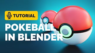 Blender 30 Pokeball 3D Tutorial  Polygon Runway [upl. by Onateyac]