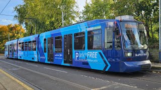 Sheffield SuperTram 116 From Meadowhall To Middlewood [upl. by Leahcym]