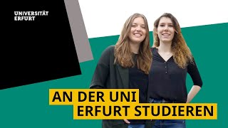 An der Universität Erfurt studieren – unterwegs mit den Studentinnen Nathalie und Pauline [upl. by Atteuqram645]