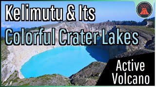 The Active Volcano in Indonesia Kelimutu amp Its Colorful Lakes [upl. by Beeck]