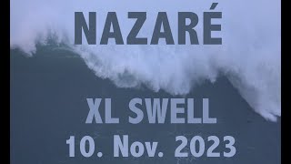 Nazaré 10November 2023 XL Swell [upl. by Anauj]