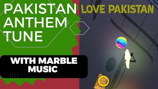 pakistan national anthem with marbel music  pakistani tarana  pakistani tarana marble run music [upl. by Felicie]