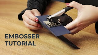 Custom Embosser Tutorial [upl. by Nyleve]