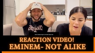 EMINEM  NOT ALIKE REACTION VIDEO SHES CATCHING THE BARS [upl. by Seko]