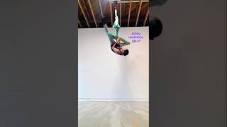 New day new aerial hammock belay aerialist aerialhammock aerialsilks tricks cirquedusoleil [upl. by Ardyth]