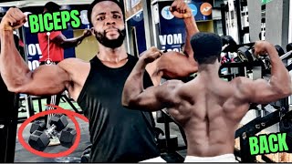 15 MIN BACK AND BICEPS WORKOUT WITH DUMBBELLS [upl. by Cirdahc]