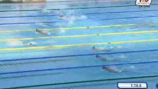 New World Record Michael Phelps 200 Butterfly Roma 2009 TVC Deportes [upl. by Eissat]