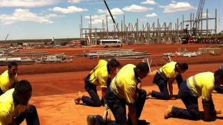 new zealand maori haka at karara mine site in western australiaMOV [upl. by Tevis]