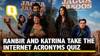 Who is More Internet Lingo Savvy Ranbir or Katrina  Jagga Jasoos Promotion  The Quint [upl. by Nnylsia274]