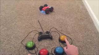 Switch adapted toys  Adaptive switches  Switch toys  Flip Stunt Rally RC Car [upl. by Blunk]