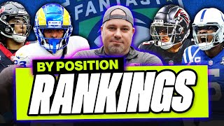 LAST MINUTE RANKINGS by Position for 2024  Fantasy Football Draft Advice [upl. by Nebe]