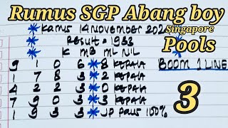 PREDIKSI SGP POOLS 14NOVEMBER2024BOCORAN ANGKA KEPALA EKOR TOGEL SINGAPOREANGKA TOGEL SGP HARI INI [upl. by Ynetruoc]