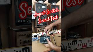 Audio Input SELECTOR SWITCH BOX sound test 3x RCA CINCH Angelicaaudio [upl. by Edelson369]