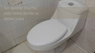 como instalar inodoro o taza de baño [upl. by Hbahsur]