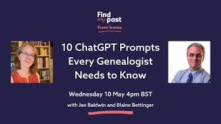 10 ChatGPT Prompts Every Genealogist Needs to Know  Findmypast [upl. by Gahan]