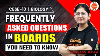 Most Repeated Questions in Class 10 Biology Board Exam  CBSE 2024 Science [upl. by Yolande]