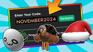 7 NEW CODES ALL NOVEMBER 2024 Roblox Promo Codes For ROBLOX FREE Items 2024 UPDATED [upl. by Hyozo]