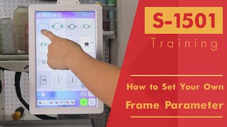 Smartstitch Embroidery Machine S1501 Control Panel How to Set Your Own Frame Parameter [upl. by Nimzaj188]