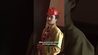 That must’ve been a great résumé firefighter firefighting resume relateable jobs hacks [upl. by Pedaias]