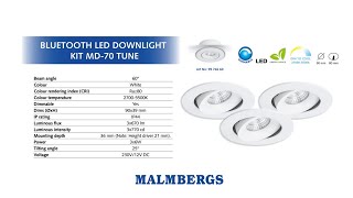 Unboxing Malmbergs MD70 Bluetooth Downlight Kit [upl. by Dorice]