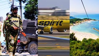 Spirit Airline hit by gVNfire in Haiti 🇭🇹 [upl. by Carmina]