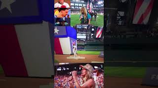 National Anthem disaster at MLB All Star Game mlbb shorts [upl. by Einahpats]