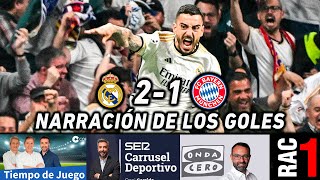 REMONTADA REAL MADRID 21 BAYERN  ASÍ LO NARRARON COPE RAC1 CADENA SER Y ONDA CERO [upl. by Adar]