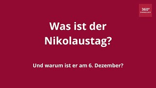 Was ist der Nikolaustag Ein Erklärvideo [upl. by Pimbley]