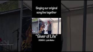 “Giver of Life” song by ERSKIN ft Lydia Walker singing together live Clarksville TN house concert [upl. by Petite]