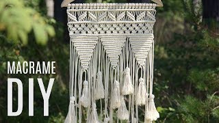 DIY Macramé Wall Hanging Easy Tutorial by Macrame School  Home Decor Ideas [upl. by Sullecram]