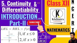 Continuity And Differentiability Class 12  Intro Part 2 [upl. by Grail]