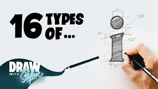 16 Types Of the Letter i  ✏️Draw With Stefan Hand Lettering Exercise [upl. by Usanis]