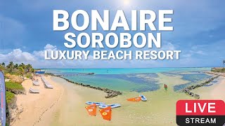 Sorobon Luxury Beach Resort  Dunkerbeck Pro Center  Bonaire 🏄💦🌴 180° LIVE WEBCAM [upl. by Kama]