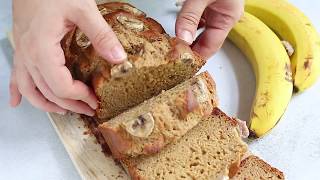 Healthy Banana Bread Recipe [upl. by Fari298]