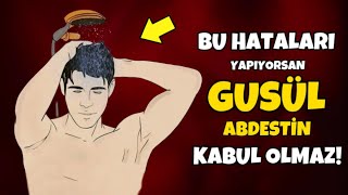 Gusül Abdesti Alırken Birçoğumuzun Yaptığı 8 BÜYÜK HATA Gusül Abdesti Nasıl Alınır [upl. by Wini]