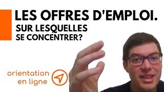 Recherche demploi Les 3 types doffres demploi Sur lesquelles se concentrer [upl. by Aihtyc]