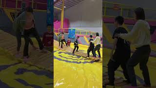 trampoline park basketballhow do trampoline parks cleanare trampoline parks good exercise [upl. by Onivla]