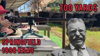 Roosevelt’s Big Stick Springfield 1898 KragJorgensen at 700 Yards [upl. by Avan700]