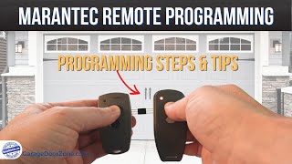 Programming A Marantec Remote  How to Program Additional Remotes to Marantec Garage Door Opener [upl. by Elisee]