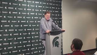 Brad Underwood Talks Loss at Michigan Stat [upl. by Ettesil]