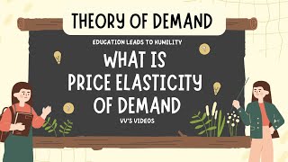 II What is Price Elasticity of Demand II Economics II Class 11 II Lecture 47 [upl. by Gusta]