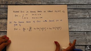 FOURIER SERIES FOR PERIODIC FUNCTION 2L  EXAMPLE 4  AEM  6 [upl. by Arocahs314]