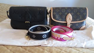 LOUIS VUITTON DIANE Canvas or Empreinte Leather  Full review  mods👜💜 Which one should you pick [upl. by Lamee]