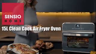 Gourmet Professional Clean Cook Air Fryer Oven  1600W  15L Capacity with Rotisserie Function [upl. by Innek855]