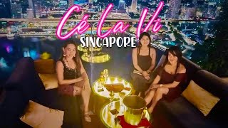 Best Rooftop BarCÉ LA VI CLUB LOUNGESingaporeInfinity pool  Marina Bay Sands Arnaiz vlog [upl. by Nohsar657]